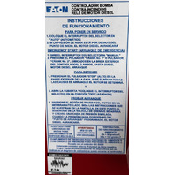 EATON FD120-L5-S2 FD120 DIESEL PLUS ENGINE FIRE PUMP CONTROLLER + 3A14119G02