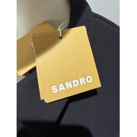 SANDRO PARIS SFPVE01217 LIORA BLAZER W JEWEL BUTTONS MSRP 560$ SZ 38 NWT BLACK