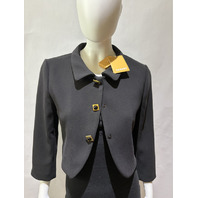SANDRO PARIS SFPVE01217 LIORA BLAZER W JEWEL BUTTONS MSRP 560$ SZ 38 NWT BLACK