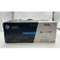 HP LASERJET 508A 3 PACK TONER CF360AM CYAN CF361A YELLOW CF362A MAGENTA CF363A