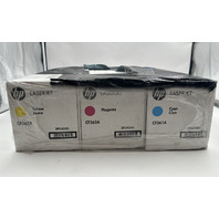 HP LASERJET 508A 3 PACK TONER CF360AM CYAN CF361A YELLOW CF362A MAGENTA CF363A