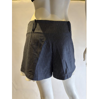 SANDRO PARIS SFPSH00544 PREESED-CREASE SHORTS WITH RUFFLE MSRP 320$ SZ 36 NWT