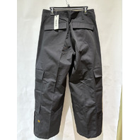 G-STAR RAW MEN'S R-5N 3D PLEATED CARGO TROUSERS IN BLACK LEVEL TWILL SIZE 32X32