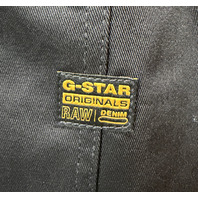 G-STAR RAW MEN'S R-5N 3D PLEATED CARGO TROUSERS IN BLACK LEVEL TWILL SIZE 32X32