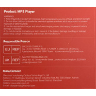OILSKY MP3 PLAYER WITH BLUETOOTH CONNECTION AND WIFI 13 MUSIC PLAYER RED