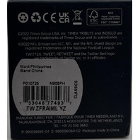 TIMEX TRIBUTE COLLECTION LAS VEGAS RAIDERS TW ZFRAIML YZ CLASSICS INDIGLO WR50M