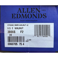 ALLEN EDMONDS STRAND SNKR SNEAKER 3866S F2 9.5 E WALNUT LE 0060705 75 4
