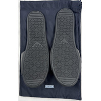 PRADA MILANO CALZATURE DONNA SIZE EU 40 US 10 NERO NAPPA LOGO SLIDE SANDAL SHOES