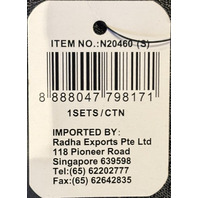 HIDEO WAKAMATSU FLY 2 N20460 3 PIECE SUITCASE BLACK/RED