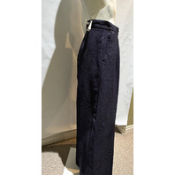 MAX MARA WOMEN'S WOOL SEERSUCKER TROUSER IN ULTRAMARINE SAMPLE MXM SECOLO SZ 8