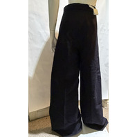 MAX MARA WOMEN'S WOOL SEERSUCKER TROUSER IN ULTRAMARINE SAMPLE MXM SECOLO SZ 8