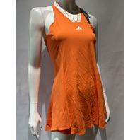 ADIDAS WOMEN'S CLIMACOOL TENNIS DRESS PRO IN PURE ORANGE KE6105 205 SIZE MEDIUM