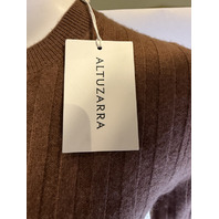 ALTUZARRA GIA WOOL-CASHMERE MAXI DRESS RIB KNIT MSRP $1195 SIZE XS COLOR SADDLE