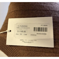 ALTUZARRA GIA WOOL-CASHMERE MAXI DRESS RIB KNIT MSRP $1195 SIZE XS COLOR SADDLE