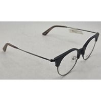 SCHUBACH ORIGINALS 5034 C86 BLACK/BROWN WOOD UNISEX FRAMES 49-19-145