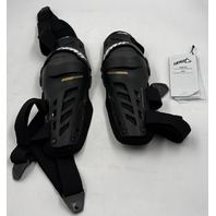 LEATT 5022141230 BLACK KNEE & SHIN GUARD DUAL AXIS PROTECTORS SIZE S/M