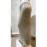 MAX MARA WOMEN'S ARGYLE CASHMERE YARN SKIRT SAMPLE BEIGE MXPSALUBRE SZ M MEDIUM