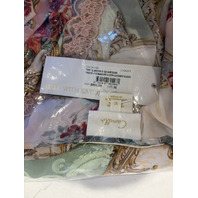 CAMILLA THE QUEENS QUARTERS WAISTBANDED DRESS W/ GATHERED SLEEVE XL $995 LDSA202