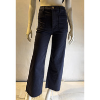 FRAME THE ANCHOR PANT IN NAVY RAW FRAY EDGE SIZE 27 2011RF238 NWT $298