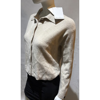 MAX MARA WOMEN'S ARGYLE CASHMERE YARN CARDIGAN SAMPLE MXP BOMBO SIZE MEDIUM NWT