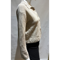 MAX MARA WOMEN'S ARGYLE CASHMERE YARN CARDIGAN SAMPLE MXP BOMBO SIZE MEDIUM NWT