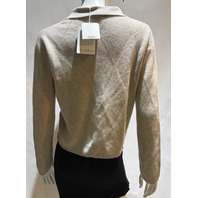 MAX MARA WOMEN'S ARGYLE CASHMERE YARN CARDIGAN SAMPLE MXP BOMBO SIZE MEDIUM NWT