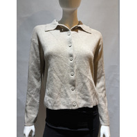 MAX MARA WOMEN'S ARGYLE CASHMERE YARN CARDIGAN SAMPLE MXP BOMBO SIZE MEDIUM NWT