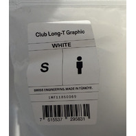 ON RUNNING MEN'S CLUB LONG T- GRAPHIC SZ SMALL S COLOR WHITE/MULTI 1MF11850069