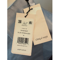 CINQ A SEPT 5A7 WOMEN'S FIONA TOP IN BLUE HYDRANGEA SIZE MEDIUM ZW16161468Z