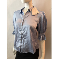 CINQ A SEPT 5A7 WOMEN'S FIONA TOP IN BLUE HYDRANGEA SIZE MEDIUM ZW16161468Z