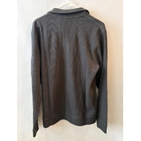 BOSS STRUCTURE MEN'S 1/4 ZIP SWEATSHIRT WAFFLE IN BLACK SIZE MEDIUM BMB-022