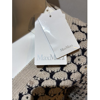 MAX MARA WOMEN'S PATTERNED WOOL & CASHMERE CARDIGAN SAMPLE MXM MASTRO M MEDIUM
