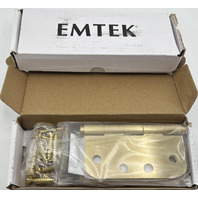 LOT OF 4 EMTEK 962344 SOLID BRASS DOOR HINGE BEARING HINGES 4"*4"*3.3MM-5/8"RD