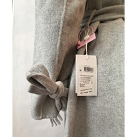 BELLE & BLOOM WOMEN'S HEAD OVER HEELS COLLARLESS ROBE COAT GREY MARBLE SZ LARGE