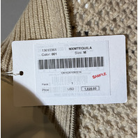 MAX MARA WOMEN'S WOOL CASHMERE LUREX SWEATER ALBINO MXM TEQUILA MEDIUM M SAMPLE