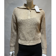 MAX MARA WOMEN'S WOOL CASHMERE LUREX SWEATER ALBINO MXM TEQUILA MEDIUM M SAMPLE