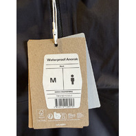 ON RUNNING MEN'S WATERPROOF ANORAK SIZE MEDIUM M COLOR BLACK 1MD10110553
