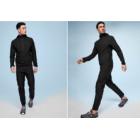 ON RUNNING MEN'S WATERPROOF ANORAK SIZE MEDIUM M COLOR BLACK 1MD10110553