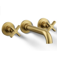 KOHLER XSTUDIO MCGEE CASTIA T35910-3-2MB 2H WALL MOUN BATH FILLER TRIM BRONZE