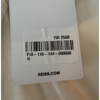 REISS WOMEN'S ZARIA RUFFLE TOP IN PALE PINK US SIZE 6 MSRP $240 46721167