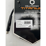LOT OF 4 CELLTRONIX TITANIUM TTNM TYPE A TO C CABLE CHARGING AND DATA 6FT