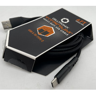 LOT OF 4 CELLTRONIX TITANIUM TTNM TYPE A TO C CABLE CHARGING AND DATA 6FT