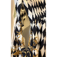 CAMILLA MONARCHY MANIA RUFFLE HEM HALTER DRESS SZ L RRP $1200 LDSG019