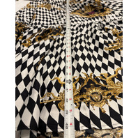 CAMILLA MONARCHY MANIA RUFFLE HEM HALTER DRESS SZ L RRP $1200 LDSG019