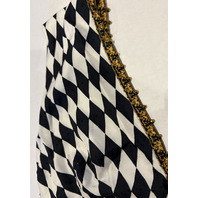 CAMILLA MONARCHY MANIA RUFFLE HEM HALTER DRESS SZ L RRP $1200 LDSG019