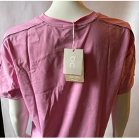 ON RUNNING WOMEN'S FOCUS-T SHIRT SIZE LARGE L COLOR RASPBERRY 1WF10392501