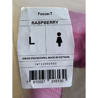 ON RUNNING WOMEN'S FOCUS-T SHIRT SIZE LARGE L COLOR RASPBERRY 1WF10392501