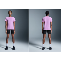 ON RUNNING WOMEN'S FOCUS-T SHIRT SIZE LARGE L COLOR RASPBERRY 1WF10392501