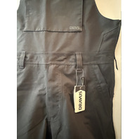 DRAVUS MEN'S BALLINGER 3L BIB SNOWBOARD PANTS IN BLACK D2451425001A SZ MEDIUM