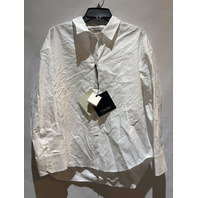 MAX MARA WOMEN'S COTTON OXFORD BUTTON DOWN SHIRT WHITE SAMPLE SMM ADELE SZ 8 NWT